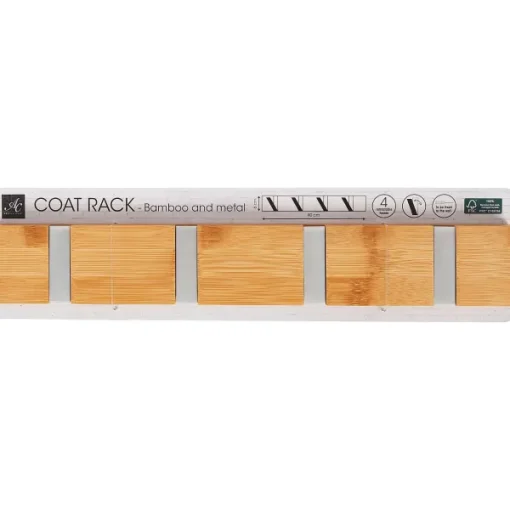 FERM Absolu Chic Bamboe Kapstok Beige Discount