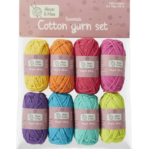 Alison & Mae Essentials Katoengaren Meerkleurig Clearance