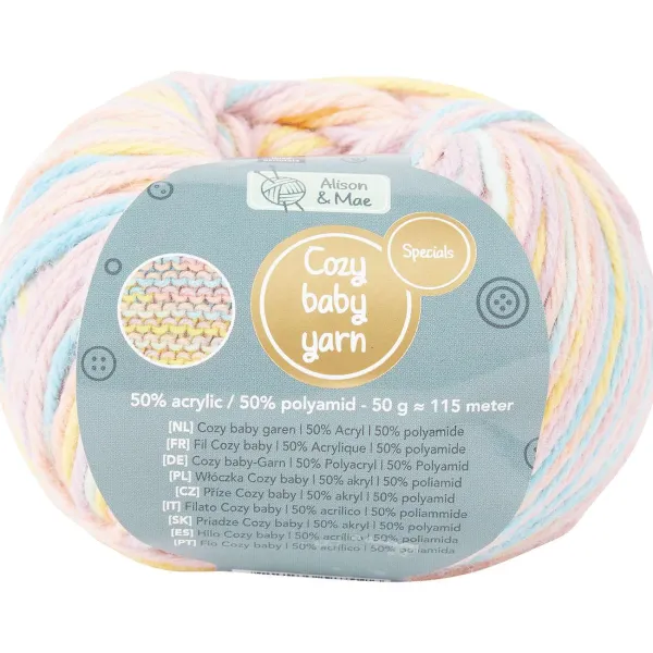 Alison & Mae Specials Garen Cozy Baby Meerkleurig New
