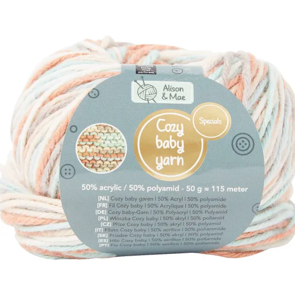 Alison & Mae Specials Garen Cozy Baby Meerkleurig New