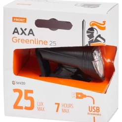 Walfort Axa Greenline Fietsverlichting Zwart Hot