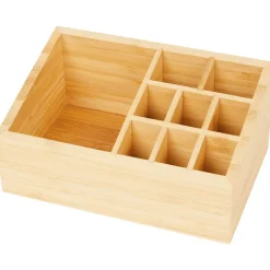 Merk Bamboe Make-Up Organizer Bruin Clearance