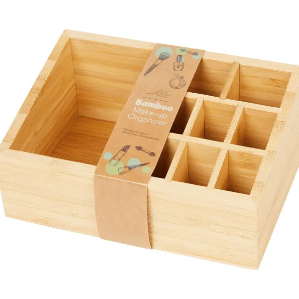 Merk Bamboe Make-Up Organizer Bruin Clearance