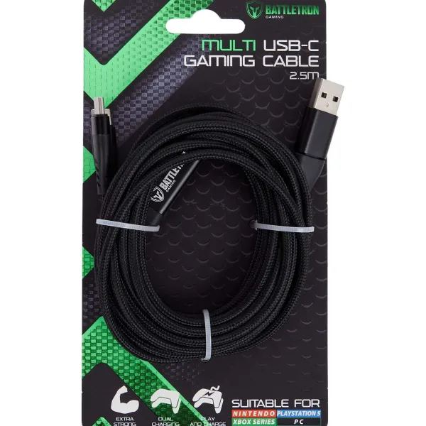 Battletron Oplaadkabel Usb-C Zwart New