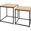 Merk Bijzettafelset Beige,Bruin Sale