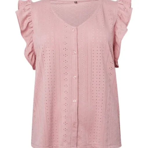 SuperTrash Blouse Roze,Wit,Zwart Sale