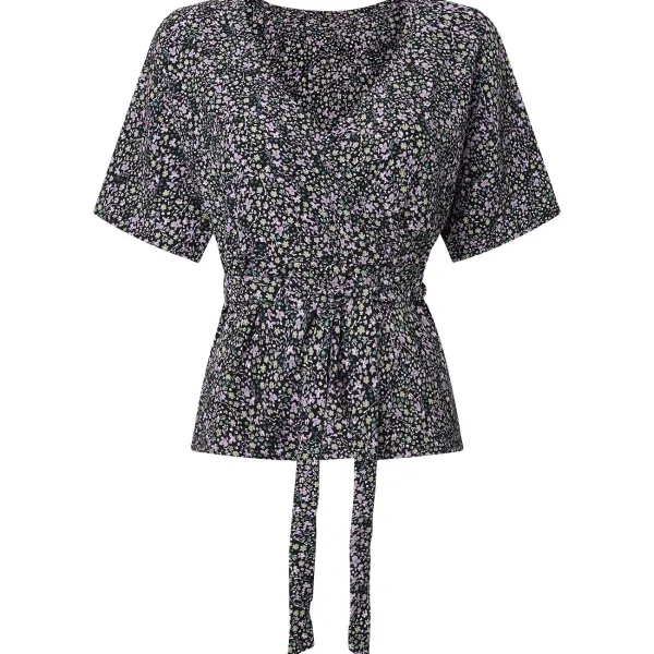 SuperTrash Blouse Met Overslag Print Outlet