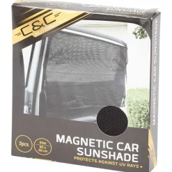 C&C Magnetisch Autozonnescherm Zwart Sale