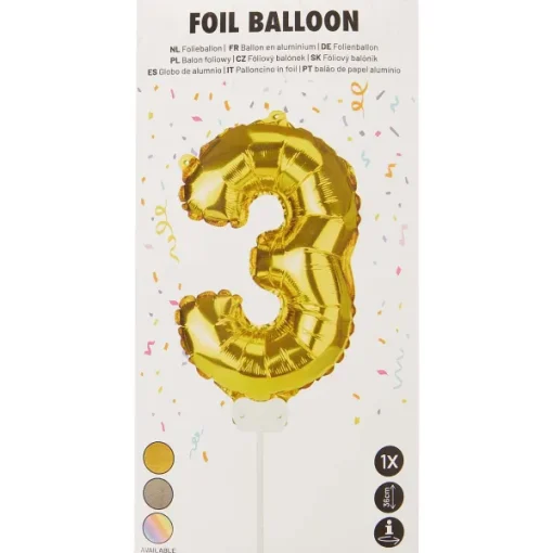 Merk Cijfer Folieballon Koper,Goud,Zilver Hot