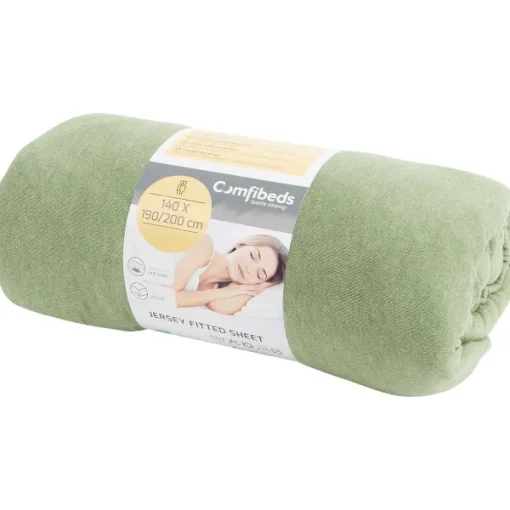 Comfibeds Jersey Hoeslaken Blauw,Groen,Roze,Wit,Zwart Clearance