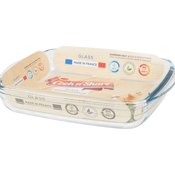 Big Jeff Cook 'N Share Ovenschaal Transparant New