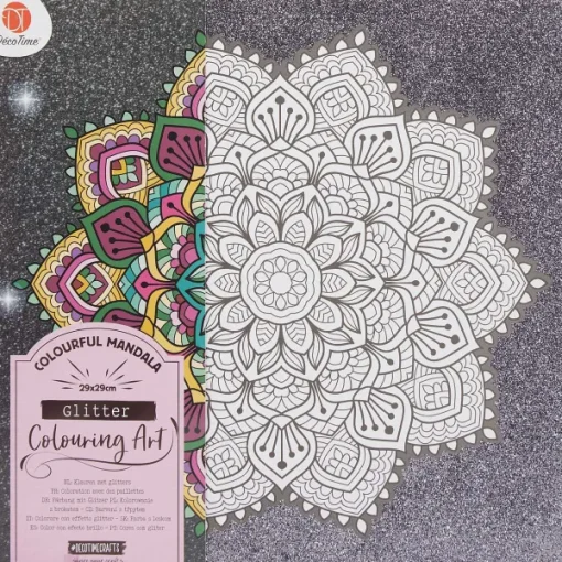 Disney D Cotime Kleur Je Eigen Glitter-Canvas Print
