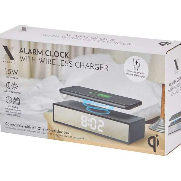 Merk Digitale Wekker Zwart,Zilver Hot