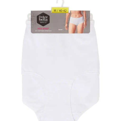 Dolce Bella Midi-Slips Wit Clearance