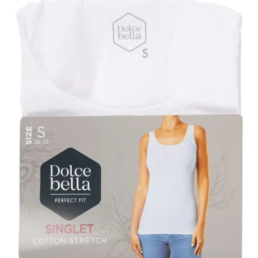 Dolce Bella Singlet Wit Discount