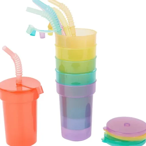 Royal Leerdam Drinkbekers Met Rietjes Meerkleurig Outlet