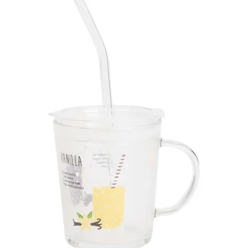 Merk Drinkglas Met Deksel En Rietje Transparant Sale