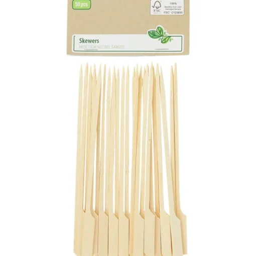 Merk Excellent Houseware Bamboe Tapasprikkers Beige