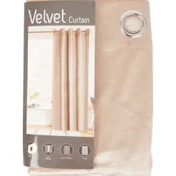 C&C Fluwelen Gordijn Beige,Roze Clearance