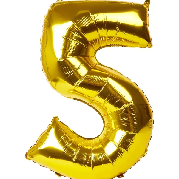 Merk Folieballon Cijfer Goud,Meerkleurig,Zilver Outlet
