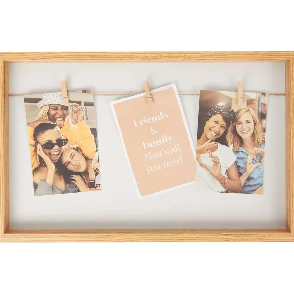 Merk Fotolijst Met Knijpers Beige,Zwart Hot