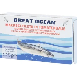 Big Jeff Great Ocean Makreelfilet In Tomatensaus Rood