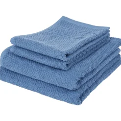 Merk Handdoekenset Blauw,Grijs,Groen,Wit