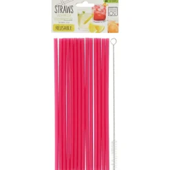Rösle Herbruikbare Rietjes Met Schoonmaakborstel Transparant,Blauw,Groen,Roze
