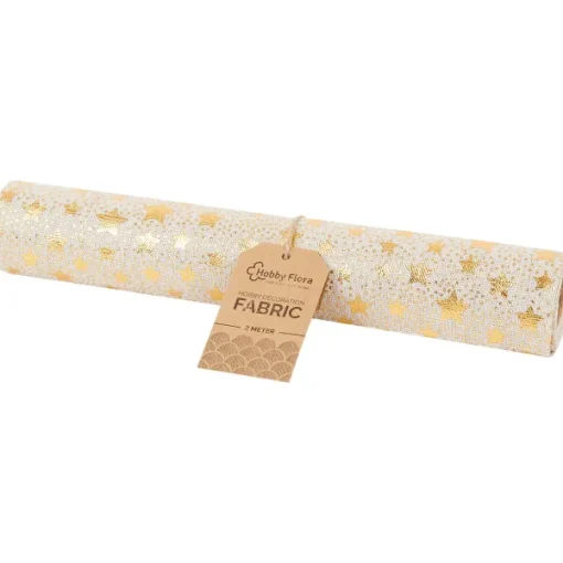 Alison & Mae Hobby Flora Decoratiestof Beige,Zwart,Goud,Wit Best