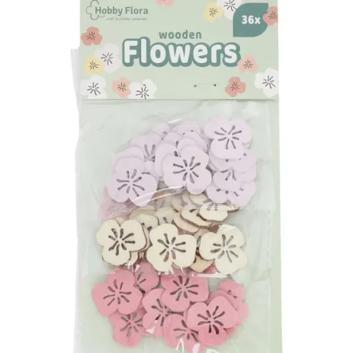 Disney Hobby Flora Houten Bloemen Beige,Blauw,Geel,Paars,Roze Online