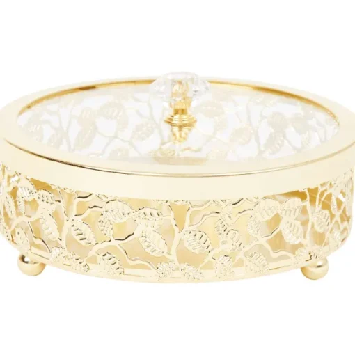 Merk Home Accents Metalen Opbergdoosje Goud,Zilver Sale