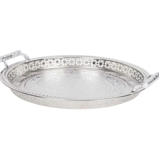 Staub Home Accents Rond Dienblad Zilver New