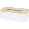 Merk Home Accents Tissuebox Wit,Zwart New