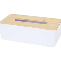 Merk Home Accents Tissuebox Wit,Zwart New