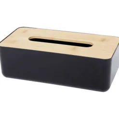 Merk Home Accents Tissuebox Wit,Zwart New