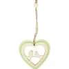 Merk Houten Hanger Groen,Roze,Wit New