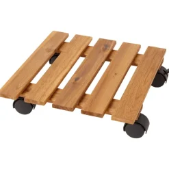 Merk Houten Plantentrolley Bruin
