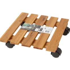 Merk Houten Plantentrolley Bruin