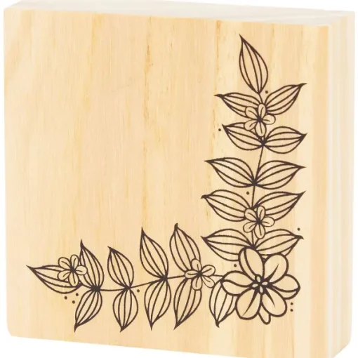 Office Essentials Houten Stempel Beige New