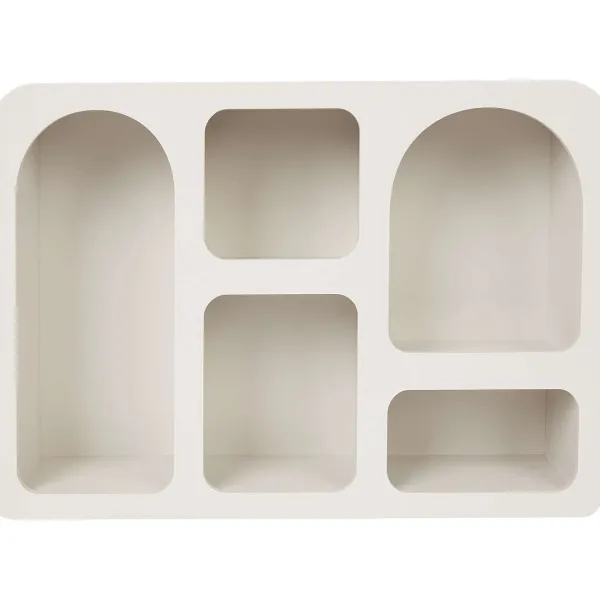 Merk Houten Wandkast Taupe,Wit Clearance