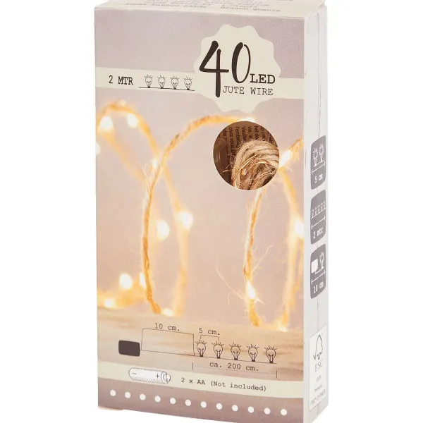 Merk Jute Touw Met Ledverlichting Beige Sale