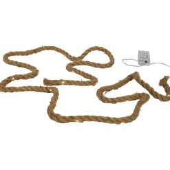 Merk Jute Touw Met Ledverlichting Bruin Discount