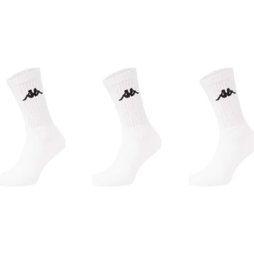 Kappa Sportsokken Wit,Zwart Outlet