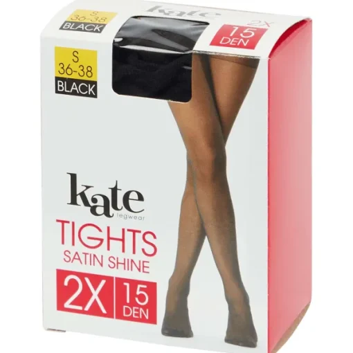 Kate Legwear Satin Shine Panty'S 15 Denier Zwart Discount