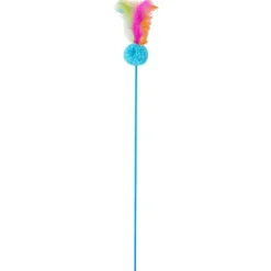 Merk Kattenspeelstok Blauw,Groen,Oranje,Roze,Geel,Meerkleurig
