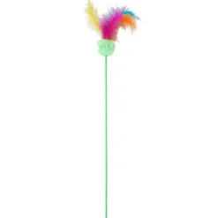 Merk Kattenspeelstok Blauw,Groen,Oranje,Roze,Geel,Meerkleurig