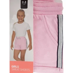 SuperTrash Kindersweatshort Met Lurex Grijs,Roze,Zwart