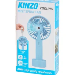 Kinzo Handventilator Met Mistpray Blauw,Roze,Wit,Zwart Discount