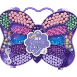 Disney Kralenset In Vlinderdoos Groen,Paars,Roze New