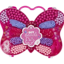 Disney Kralenset In Vlinderdoos Groen,Paars,Roze New